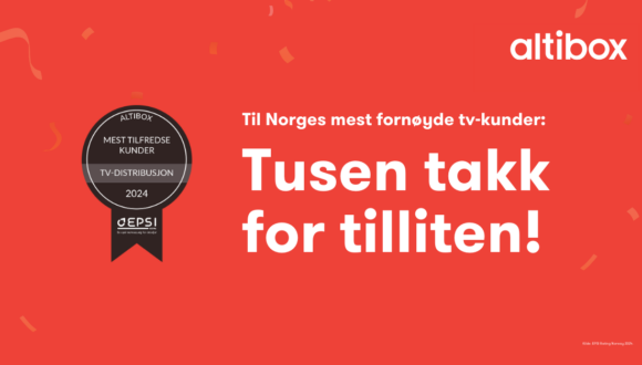 Altibox Mest tilfredse kunder. TV-distribusjon 2024 EPSI