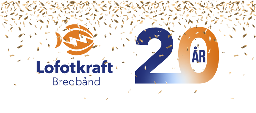 Lofotkraft Bredbånd fyller 20 år. Les mer om historien til Lofotkraft Bredbånd.