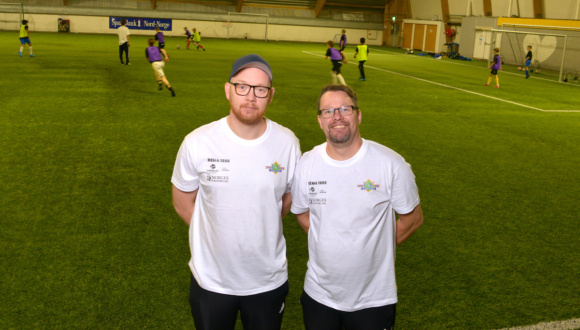 Stian Meland og Frank Vegar Esperød fra FK Lofoten.