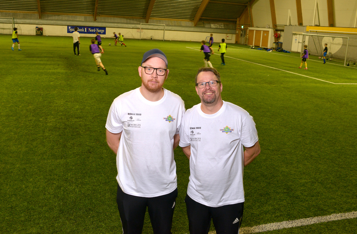 Stian Meland og Frank Vegar Esperød fra FK Lofoten.