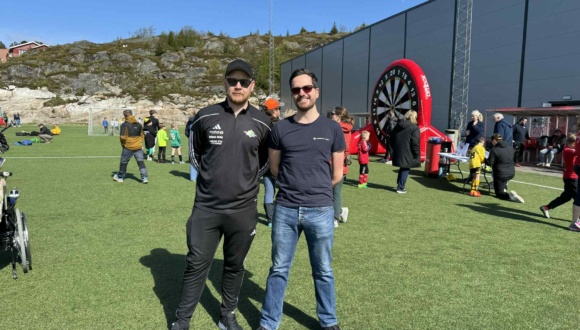 Edvard Aasjord Møkleby og Stian Meland på Altibox cup.