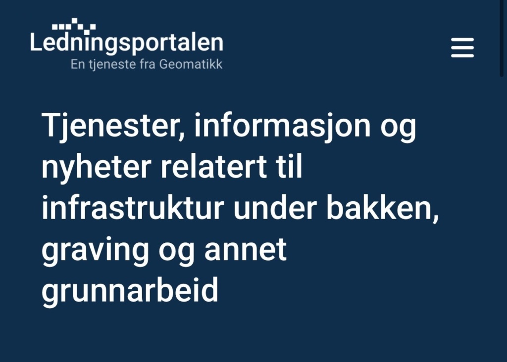 Alle gravehenvendelser for Lofotkraft Bredbånd skal registreres i portalen til Geomatikk 
