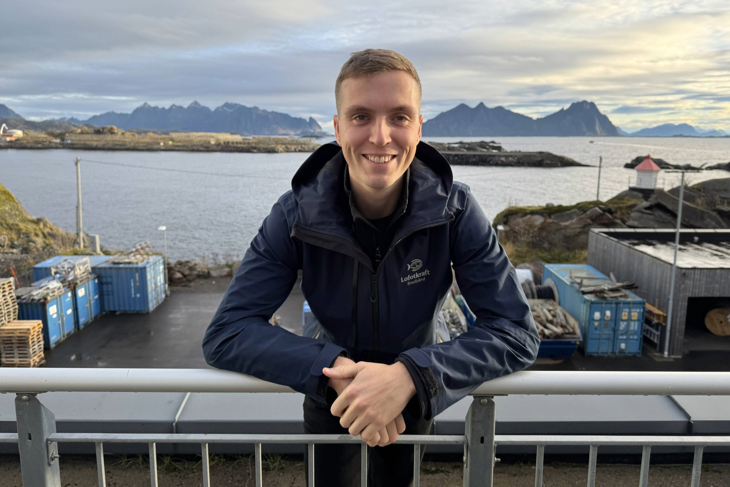 Lasse Kristoffer Størkersen, leveransekoordinator i Lofotkraft Bredbånd